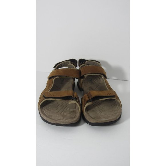 Teva 13 Brown Leather Fossil Canyon Sport Casual Outdoor Adjustable Sandals main image 4
